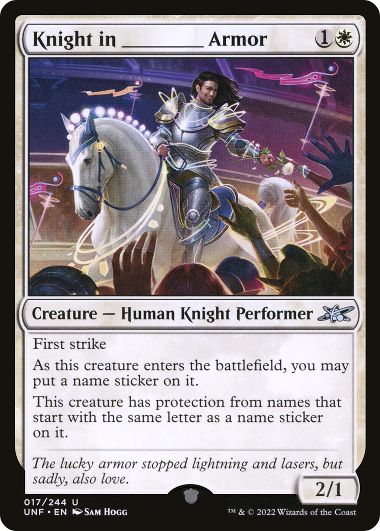Knight in _______ Armor (017) - Unfinity