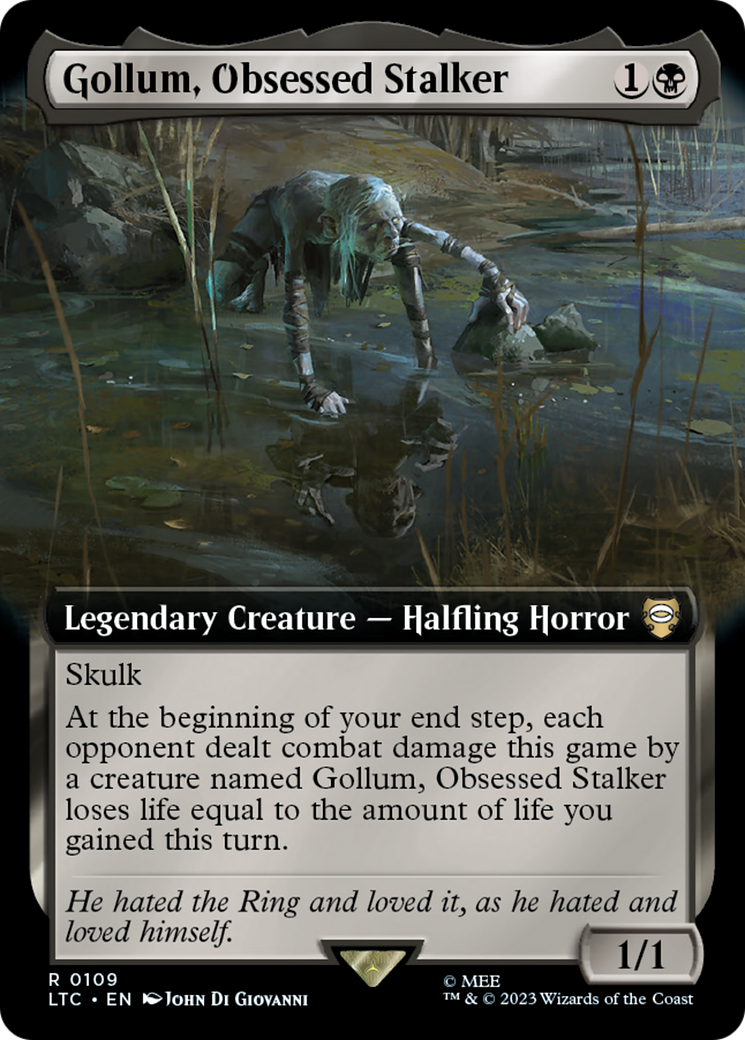 Gollum, Obsessed Stalker (Extended Art) (109) - Tales of Middle-earth Commander