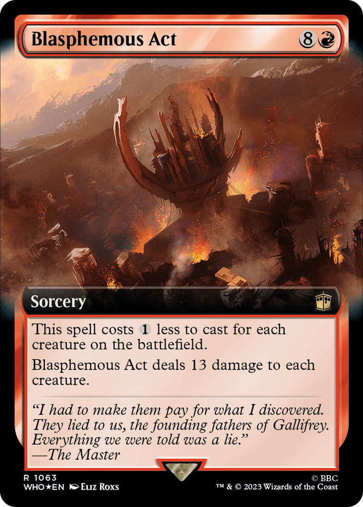 Blasphemous Act (Extended Art) (1063) Foil - Doctor Who