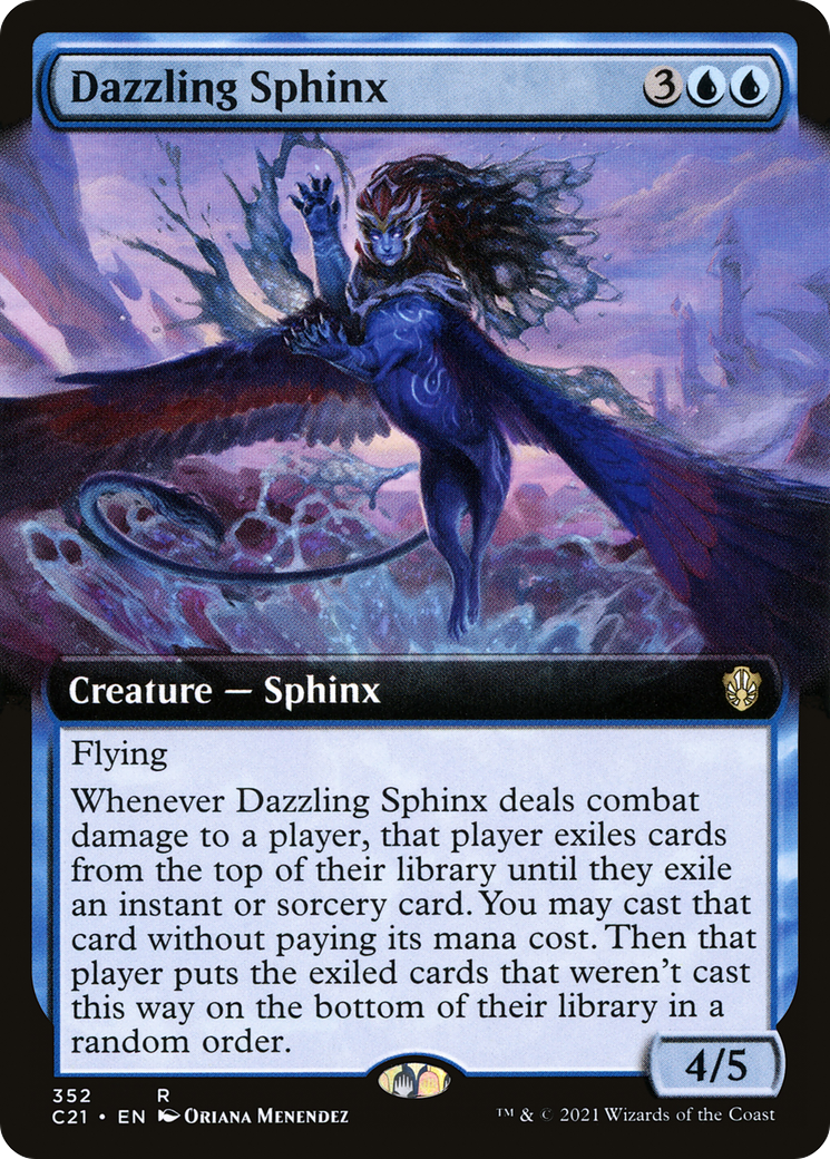 Dazzling Sphinx (Extended Art) (352) - Commander 2021