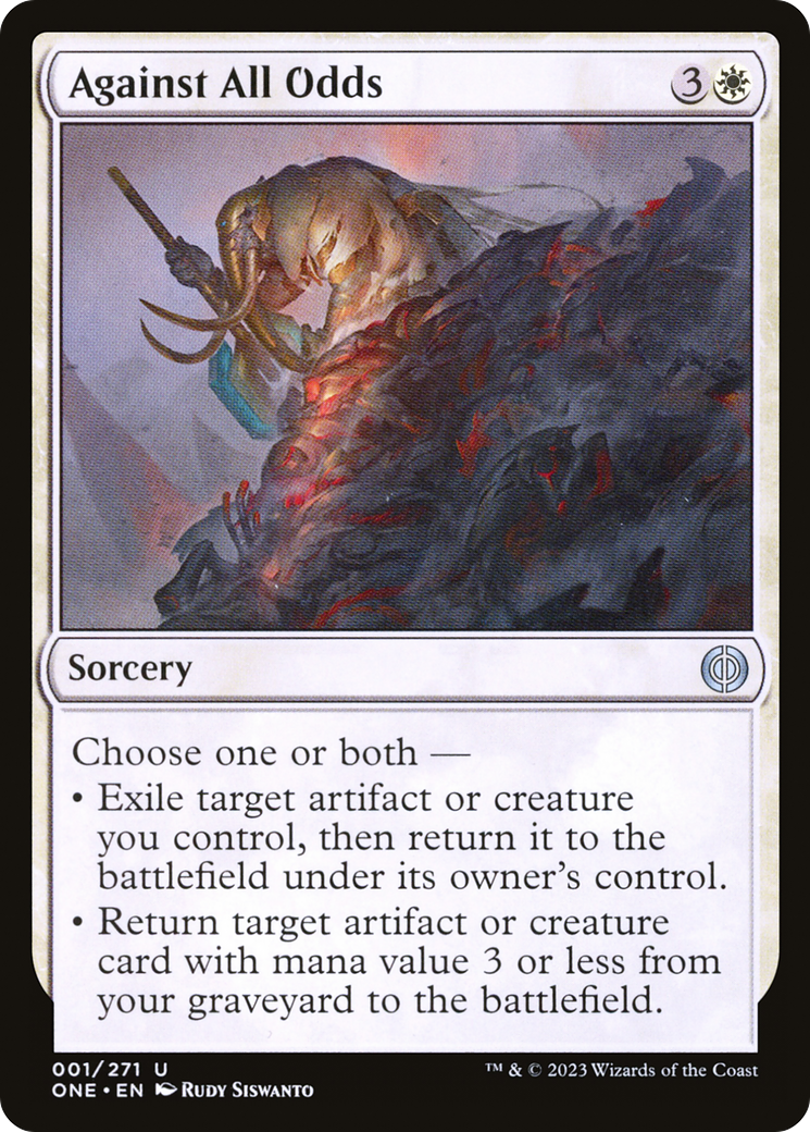 Against All Odds (001) Foil - Phyrexia: All Will Be One