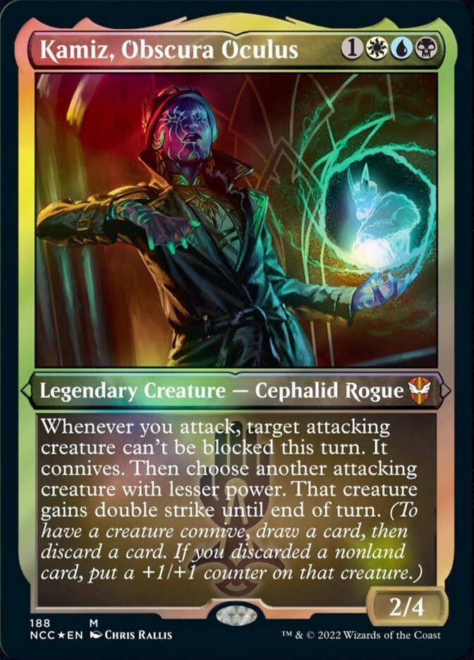Kamiz, Obscura Oculus (188) Etched - New Capenna Commander