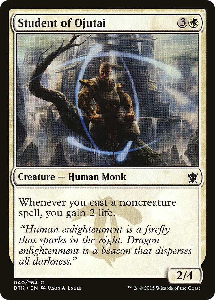 Student of Ojutai (040) - Dragons of Tarkir