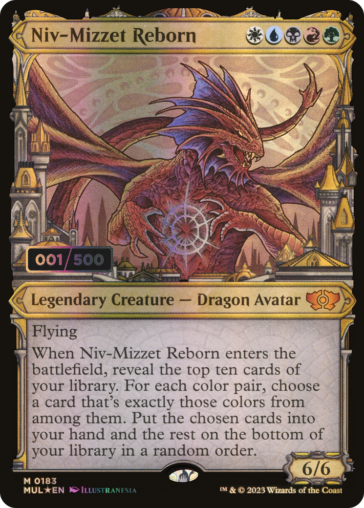 Niv-Mizzet Reborn (Serial Numbered) (Showcase) (183) Foil - Multiverse Legends