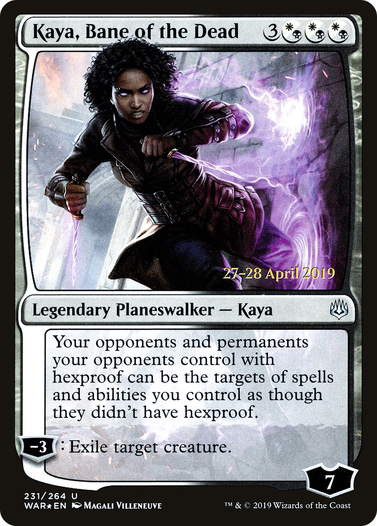 Kaya, Bane of the Dead (231s) Foil - War of the Spark Promos