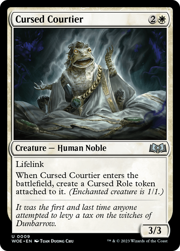 Cursed Courtier (009) Foil - Wilds of Eldraine