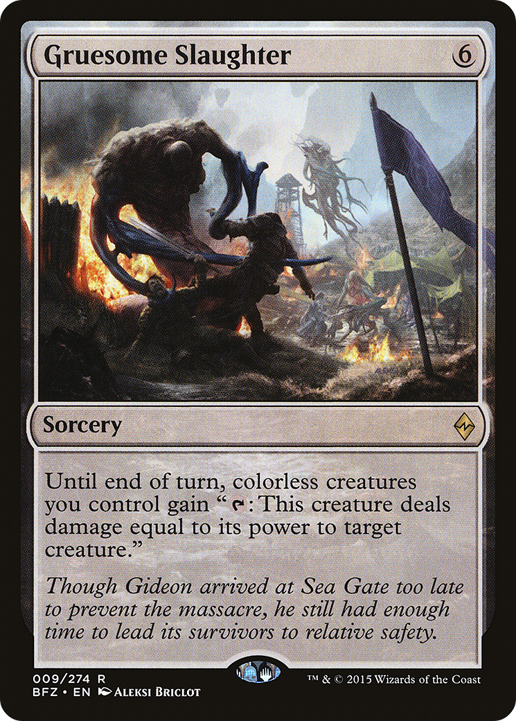 Gruesome Slaughter (009) Foil - Battle for Zendikar