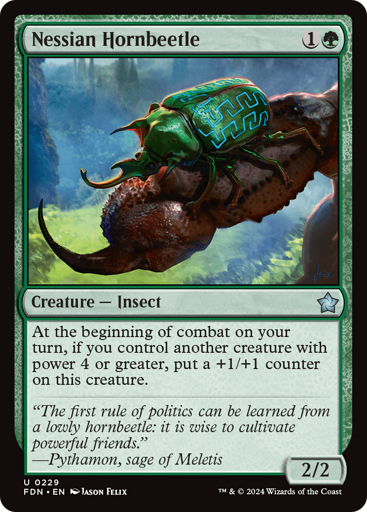 Nessian Hornbeetle (229) Foil - Foundations