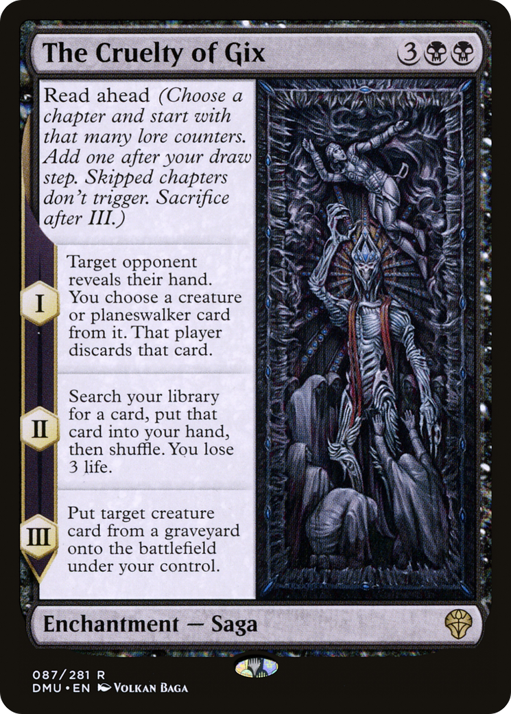 The Cruelty of Gix (087) Foil - Dominaria United