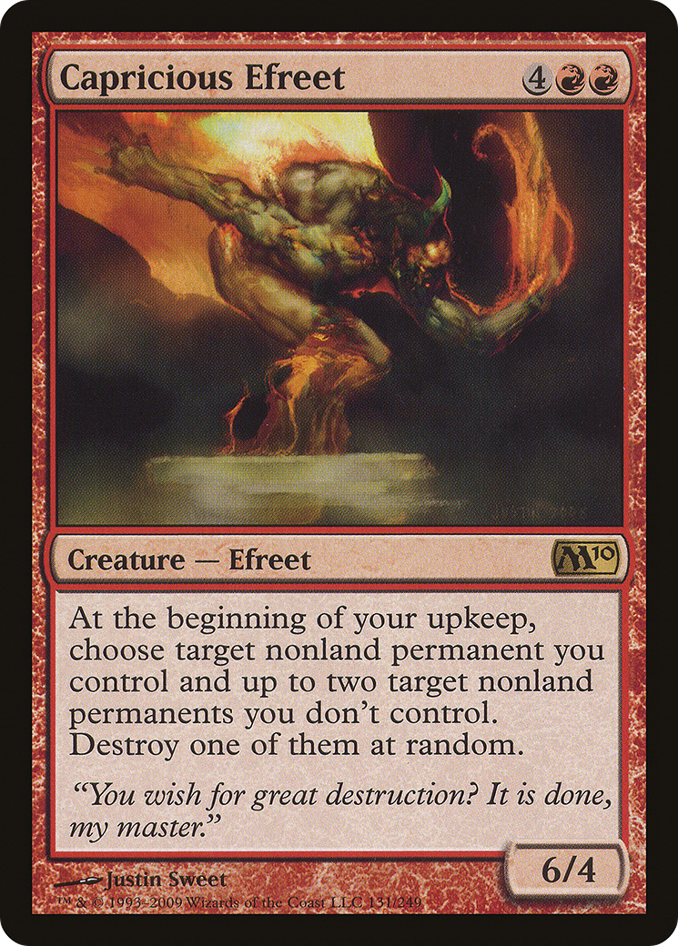 Capricious Efreet (131) Foil - Magic 2010