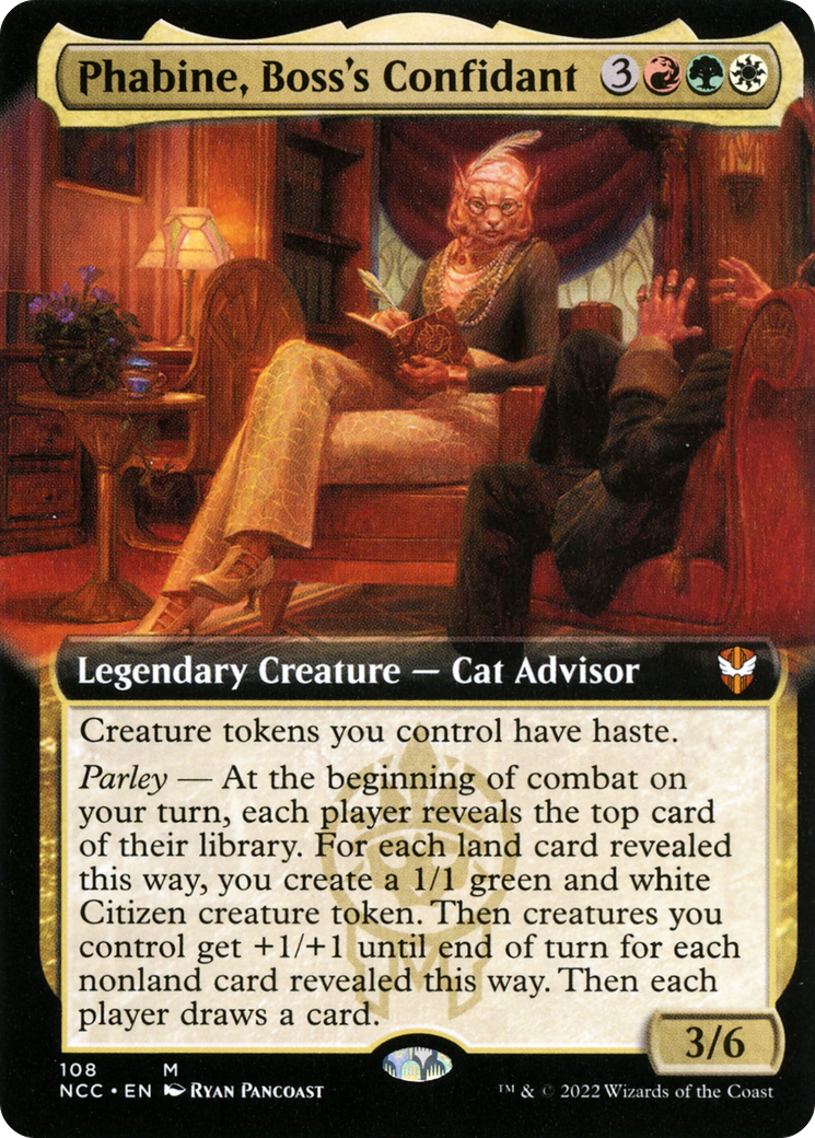 Phabine, Boss's Confidant (Extended Art) (108) - New Capenna Commander