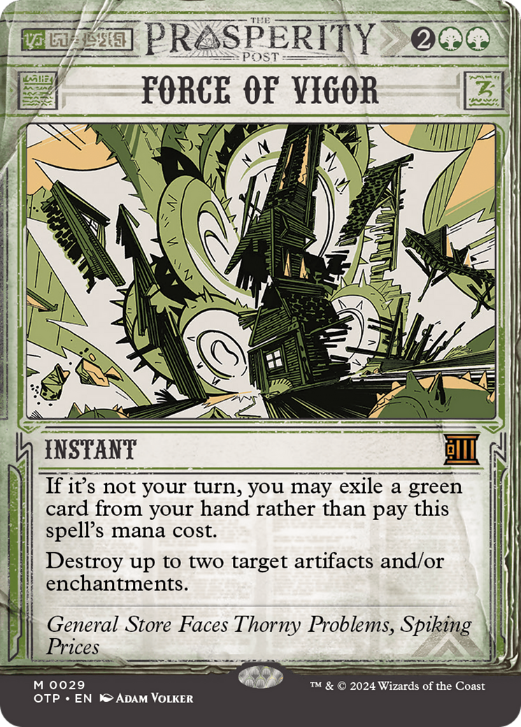 Force of Vigor (Showcase) (029) Foil - Breaking News