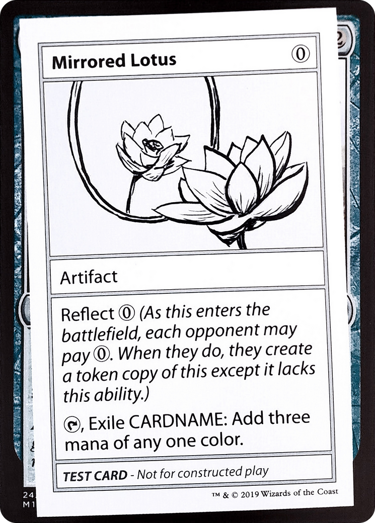 Mirrored Lotus (No PW Symbol) - Mystery Booster Playtest Cards 2021