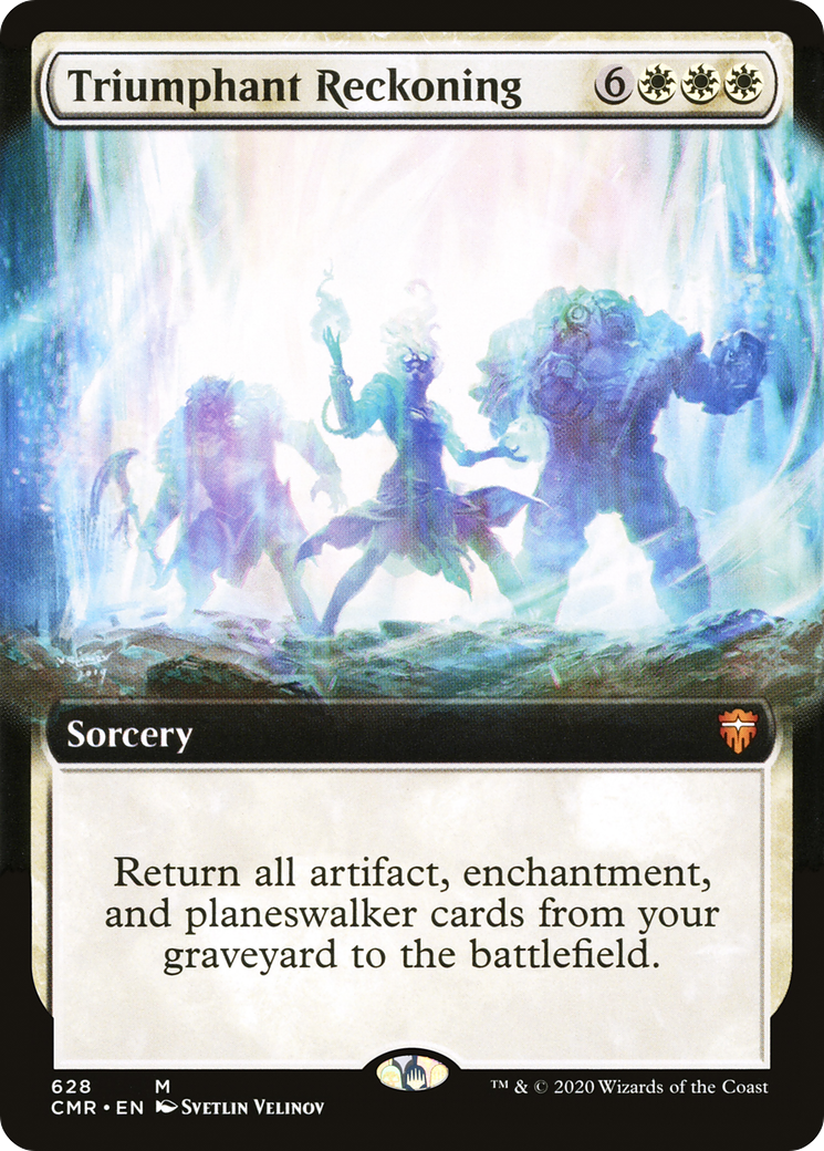 Triumphant Reckoning (Extended Art) (628) Foil - Commander Legends