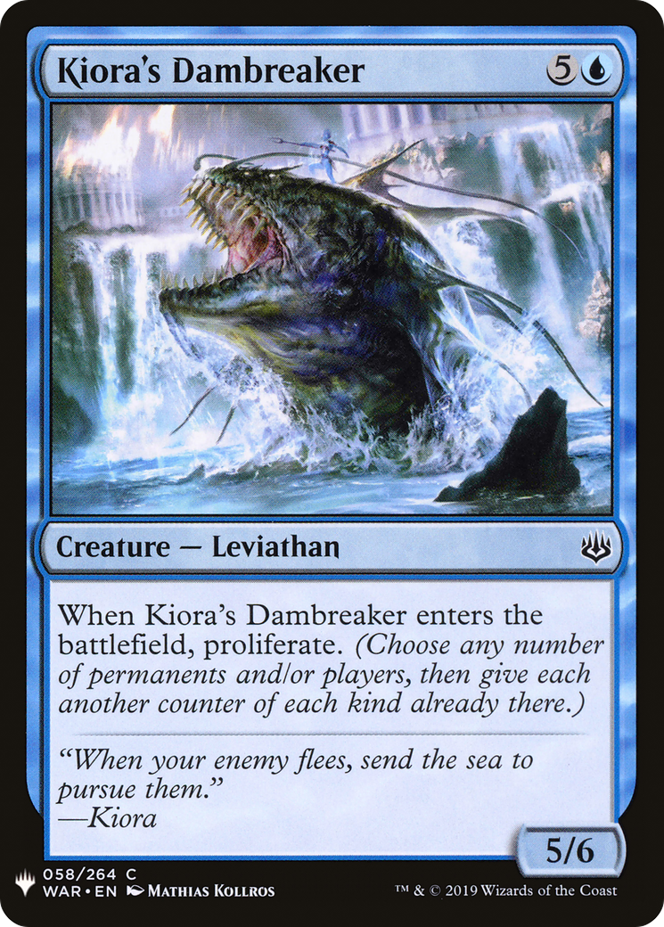 Kiora's Dambreaker (WAR-58) - The List