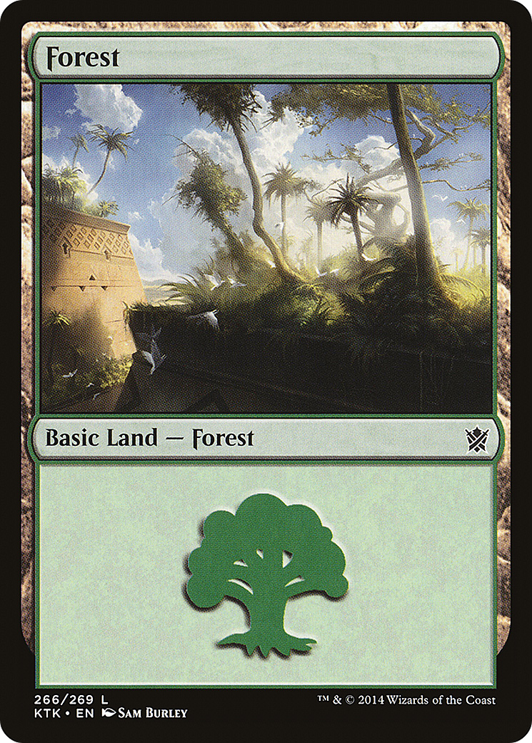 Forest (266) Foil - Khans of Tarkir