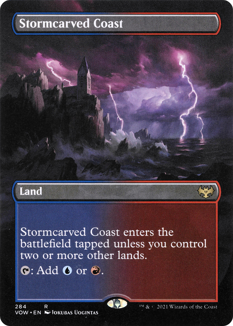 Stormcarved Coast (Borderless) (284) Foil - Innistrad: Crimson Vow