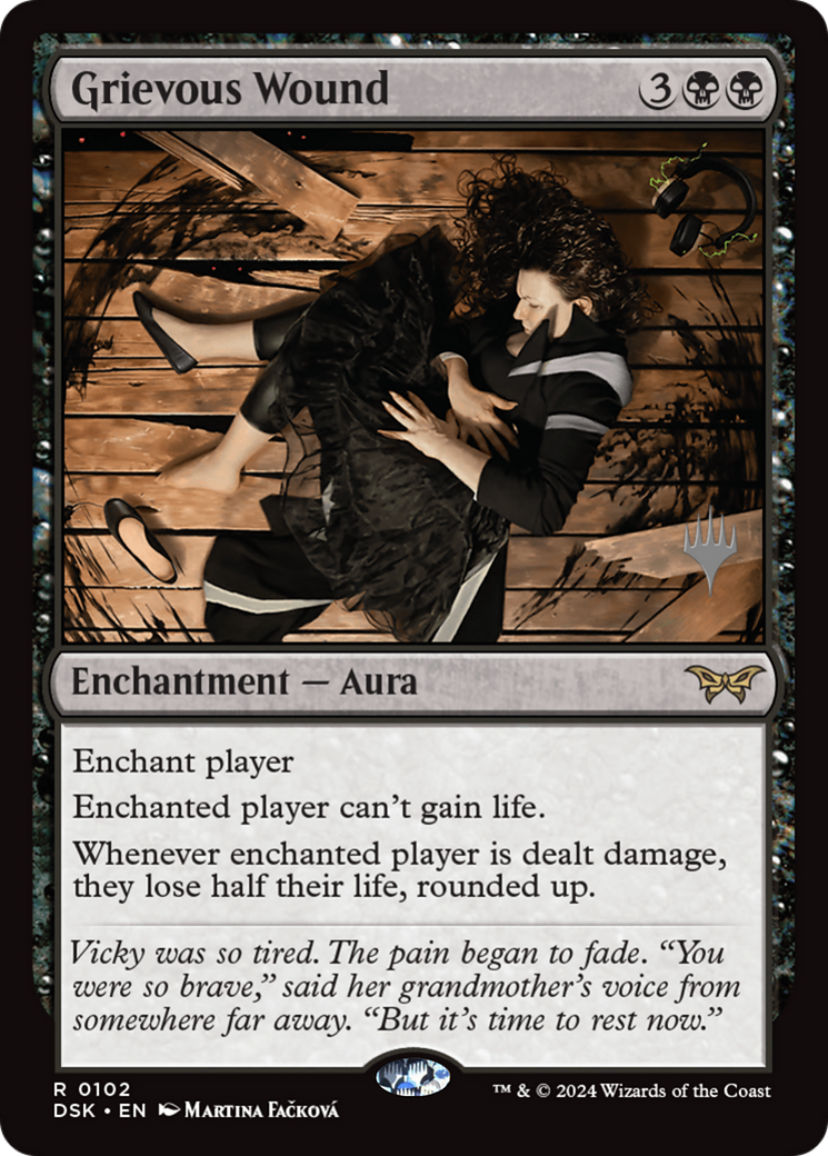 Grievous Wound (102) Foil - Duskmourn: House of Horror Promos