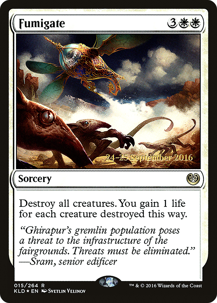 Fumigate (Prerelease) (015) Foil - Kaladesh Promos