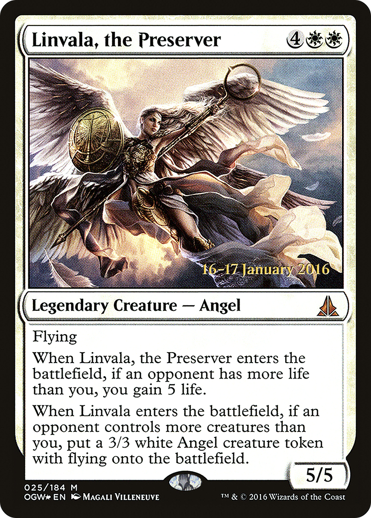 Linvala, the Preserver (25s) Foil - Oath of the Gatewatch Promos