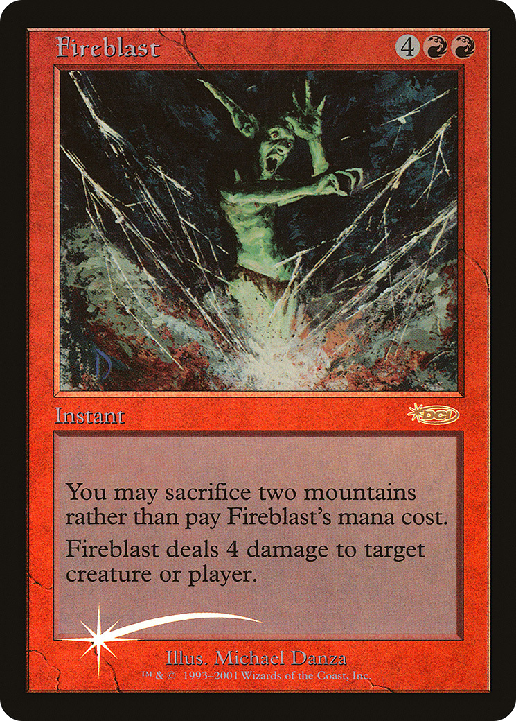 Fireblast (012) Foil - Friday Night Magic 2001