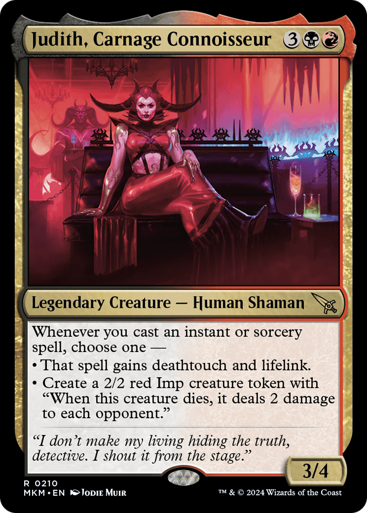 Judith, Carnage Connoisseur (210) Foil - Murders at Karlov Manor