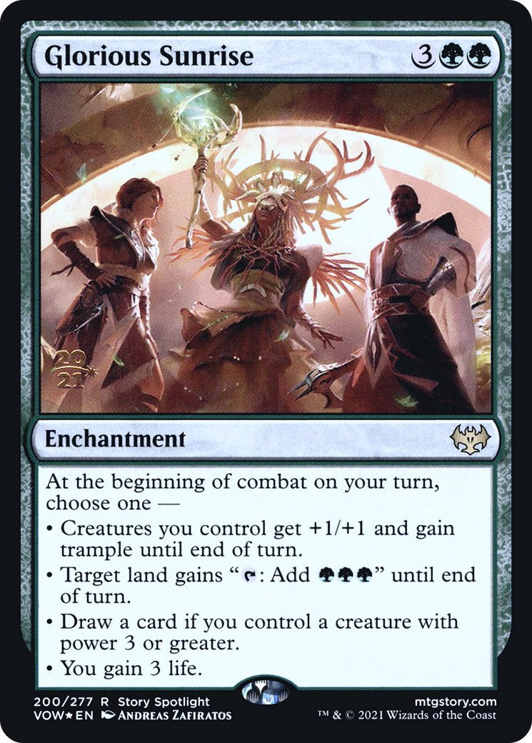 Glorious Sunrise (200s) Foil - Innistrad: Crimson Vow Promos