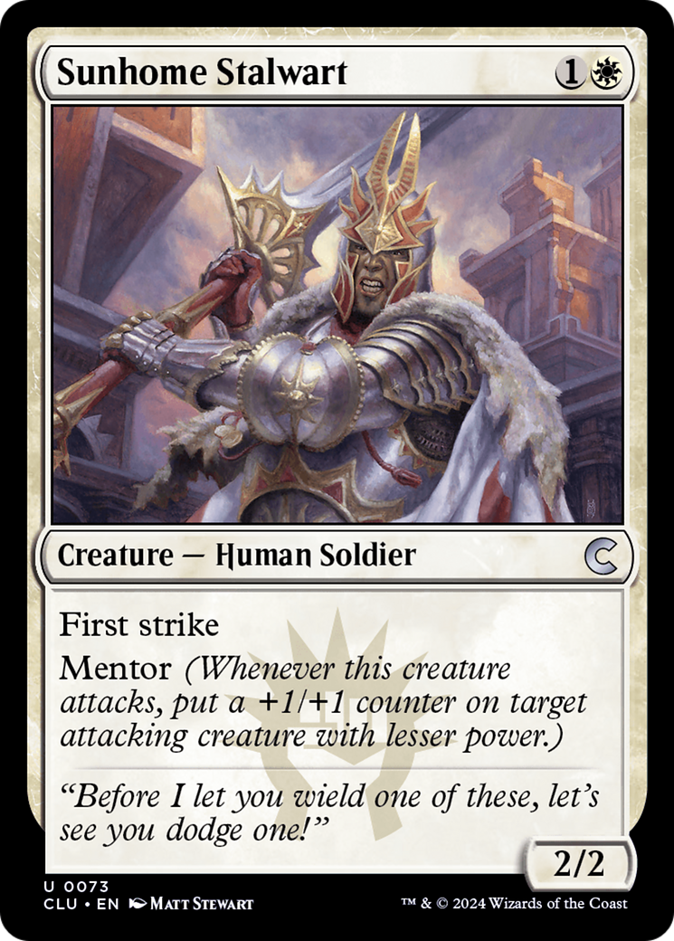 Sunhome Stalwart (073) - Ravnica: Clue Edition