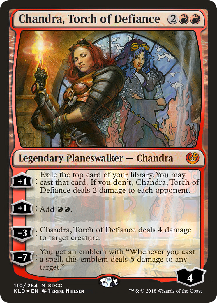 Chandra, Torch of Defiance (110) Foil - San Diego Comic-Con 2018