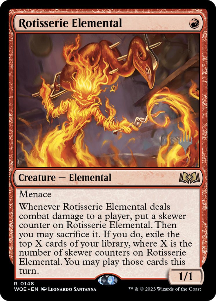 Rotisserie Elemental (148) - Wilds of Eldraine Promos