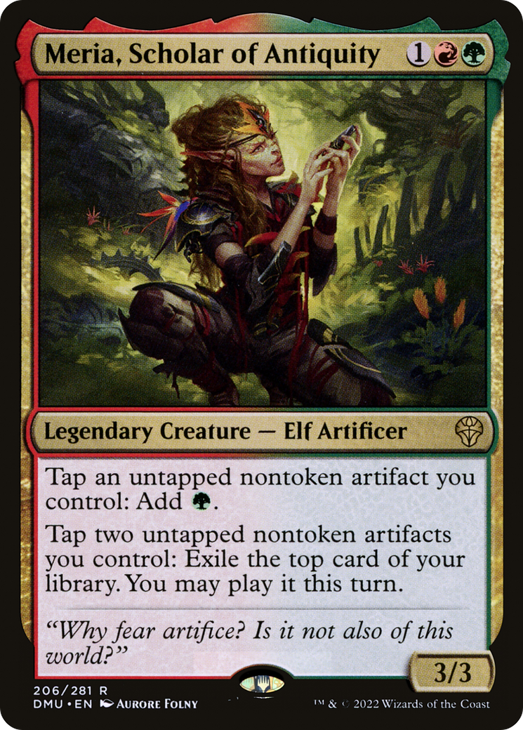 Meria, Scholar of Antiquity (206) Foil - Dominaria United
