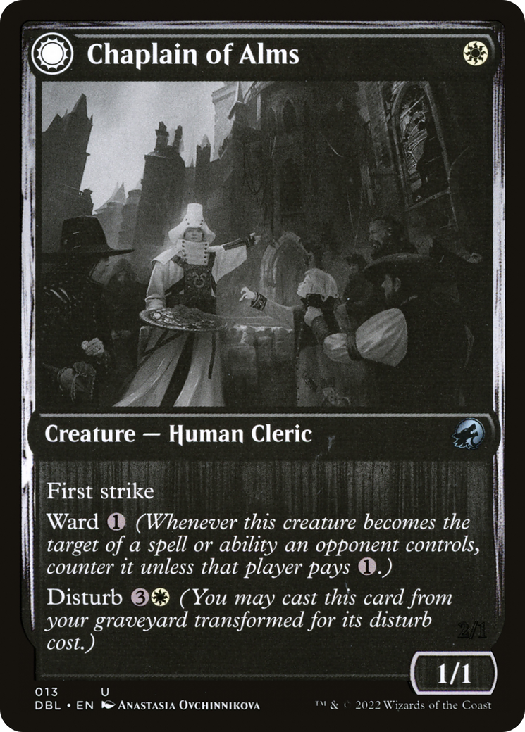 Chaplain of Alms // Chapel Shieldgeist (013) - Innistrad: Double Feature