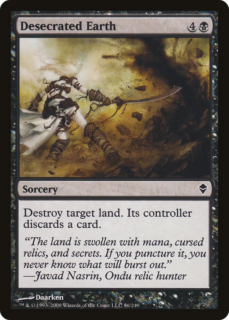 Desecrated Earth (086) Foil - Zendikar
