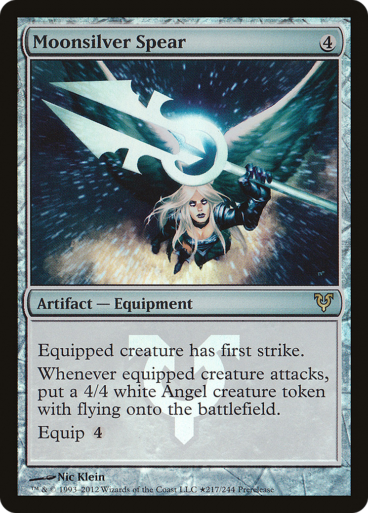 Moonsilver Spear (217★) Foil - Avacyn Restored Promos