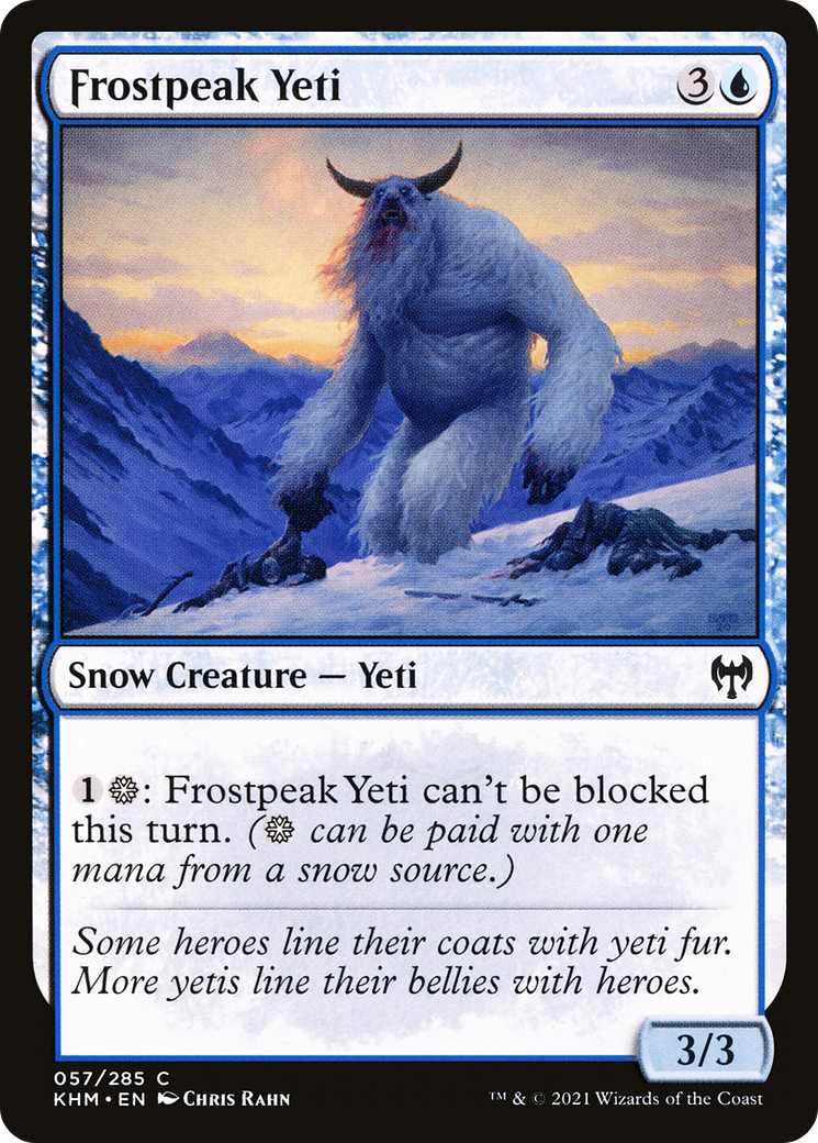 Frostpeak Yeti (057) Foil - Kaldheim