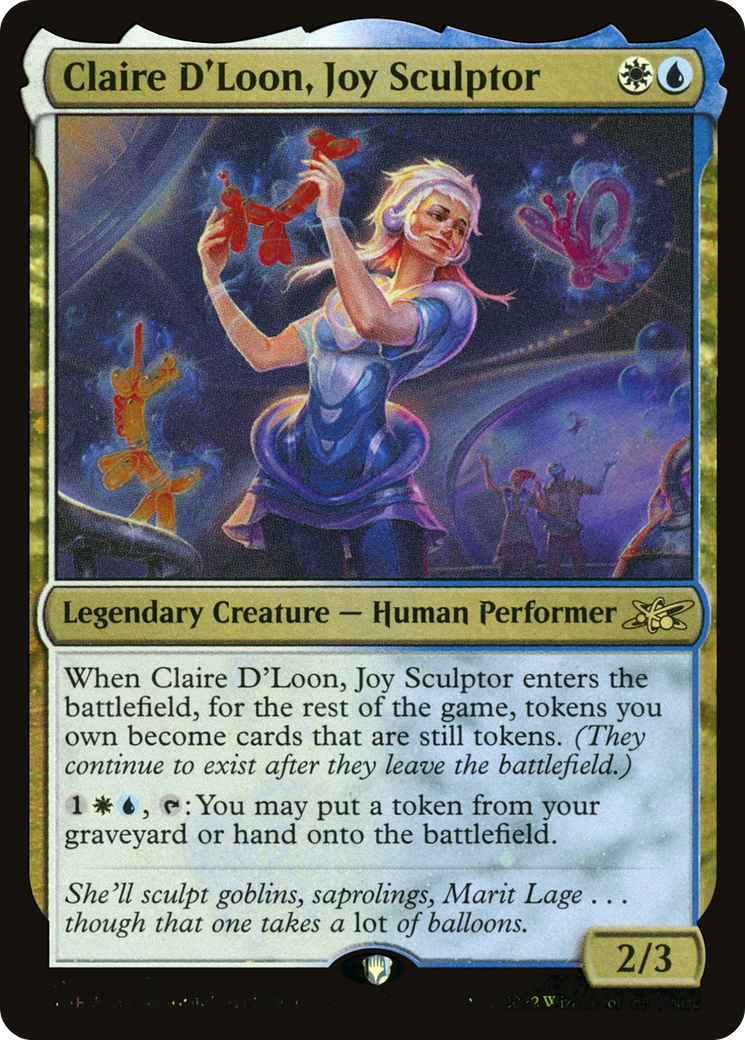Claire D'Loon, Joy Sculptor (451) Foil - Unfinity