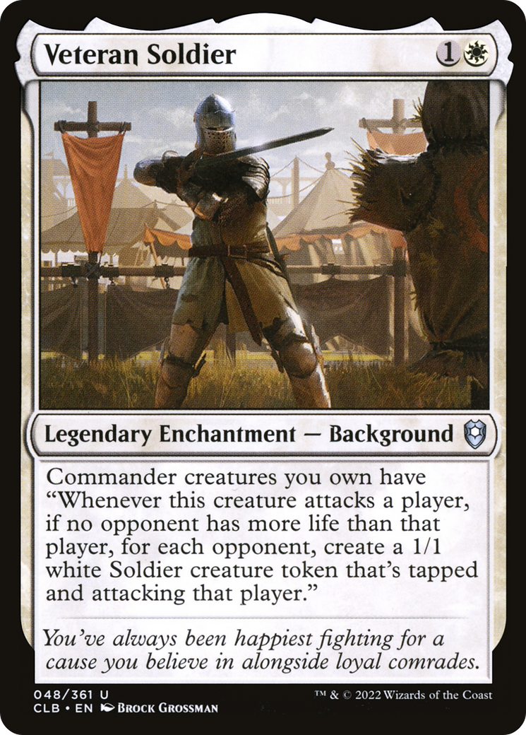 Veteran Soldier (048) Foil - Commander Legends: Battle for Baldur's Gate