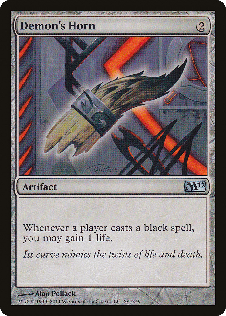 Demon's Horn (205) Foil - Magic 2012
