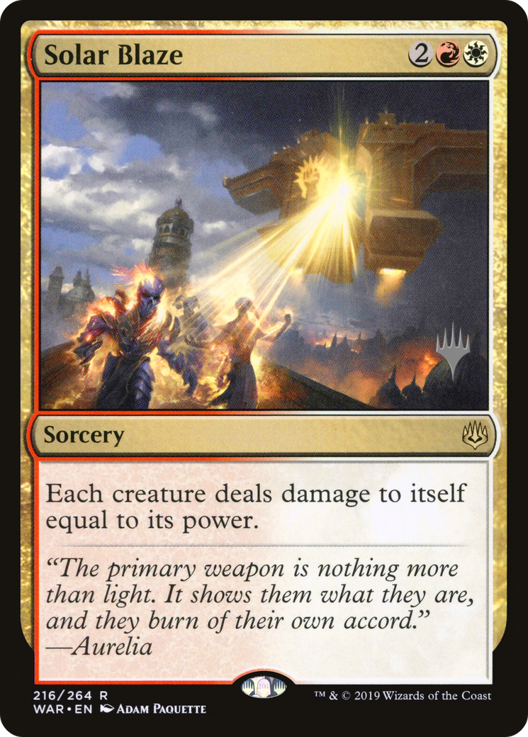 Solar Blaze (216) - War of the Spark Promos