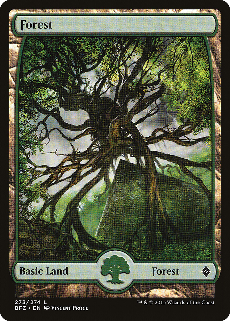 Forest – Full Art (273) - Battle for Zendikar