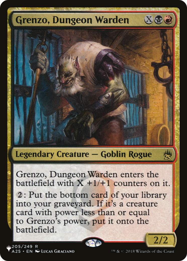 Grenzo, Dungeon Warden (A25-205) - The List