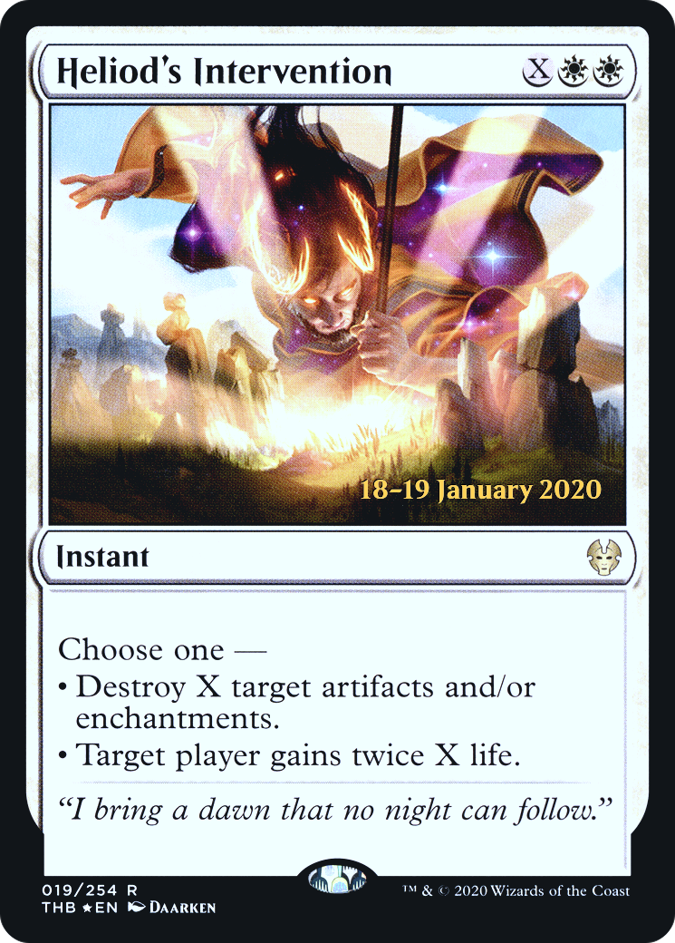 Heliod's Intervention (19s) Foil - Theros Beyond Death Promos