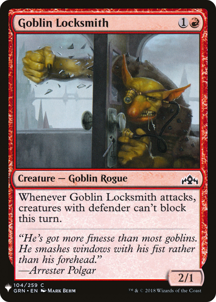 Goblin Locksmith (GRN-104) - The List