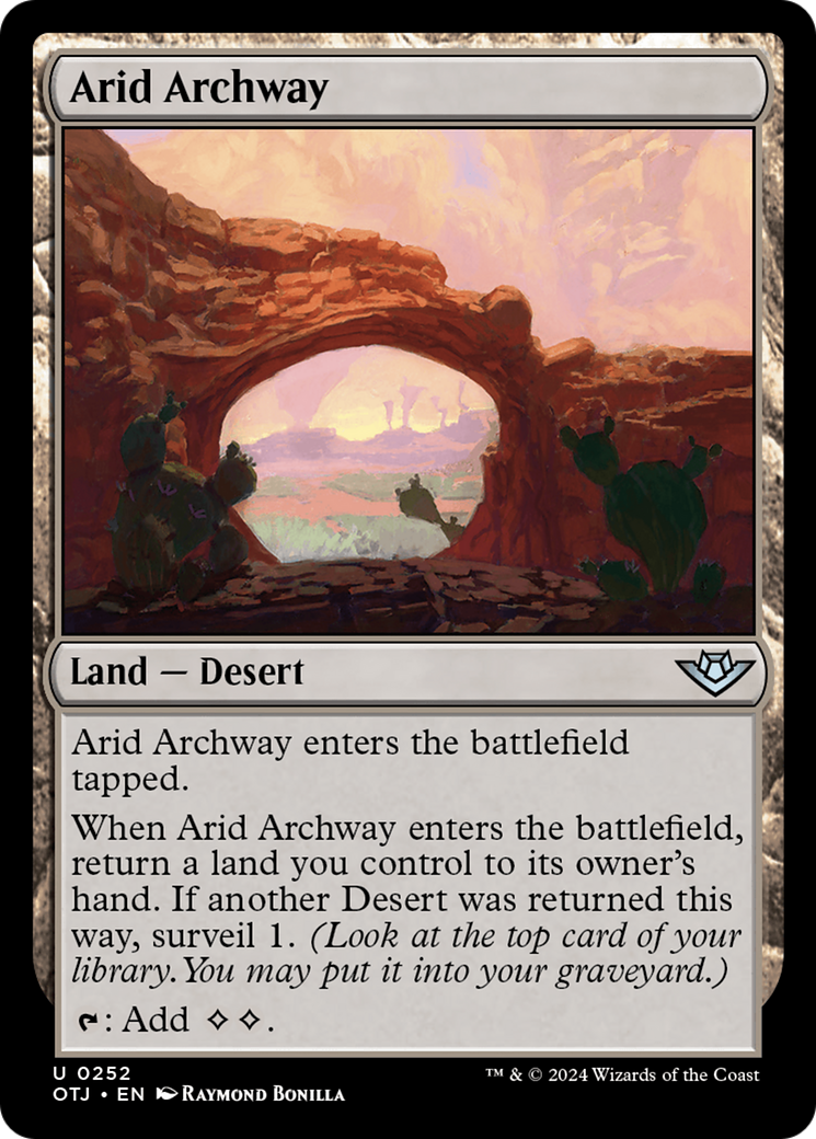 Arid Archway (252) Foil - Outlaws of Thunder Junction