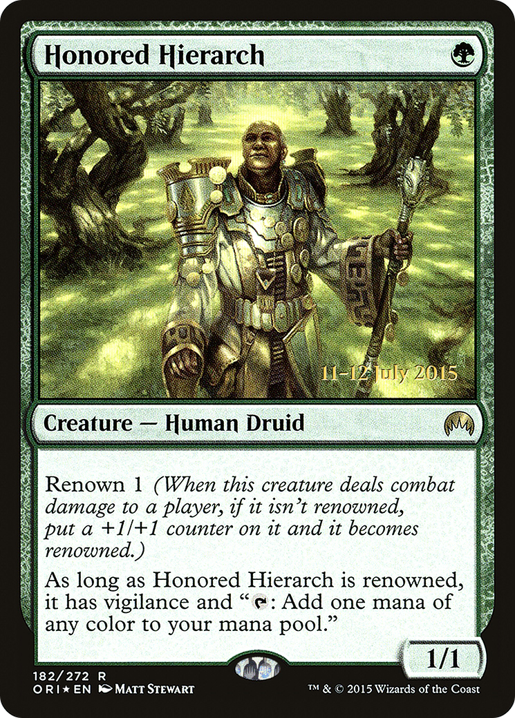 Honored Hierarch (182s) Foil - Magic Origins Promos