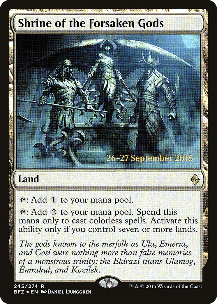 Shrine of the Forsaken Gods (245) Foil - Battle for Zendikar Promos