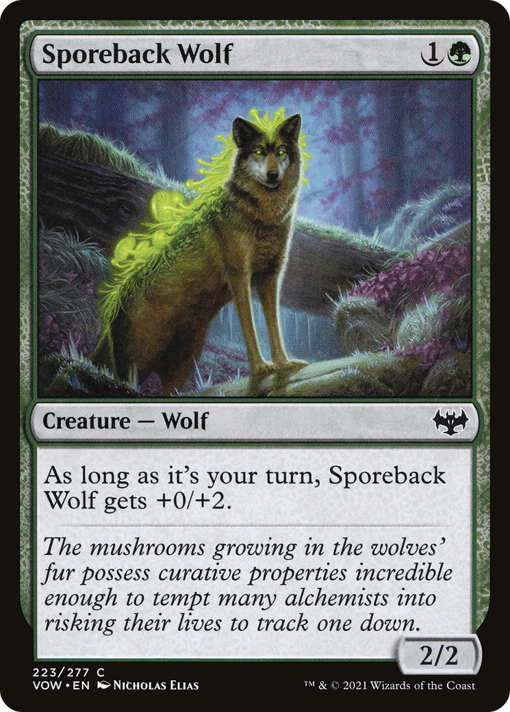 Sporeback Wolf (223) - Innistrad: Crimson Vow