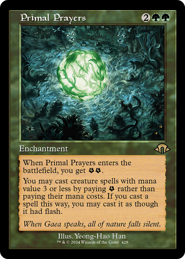 Primal Prayers (Retro) (429) Foil - Modern Horizons 3