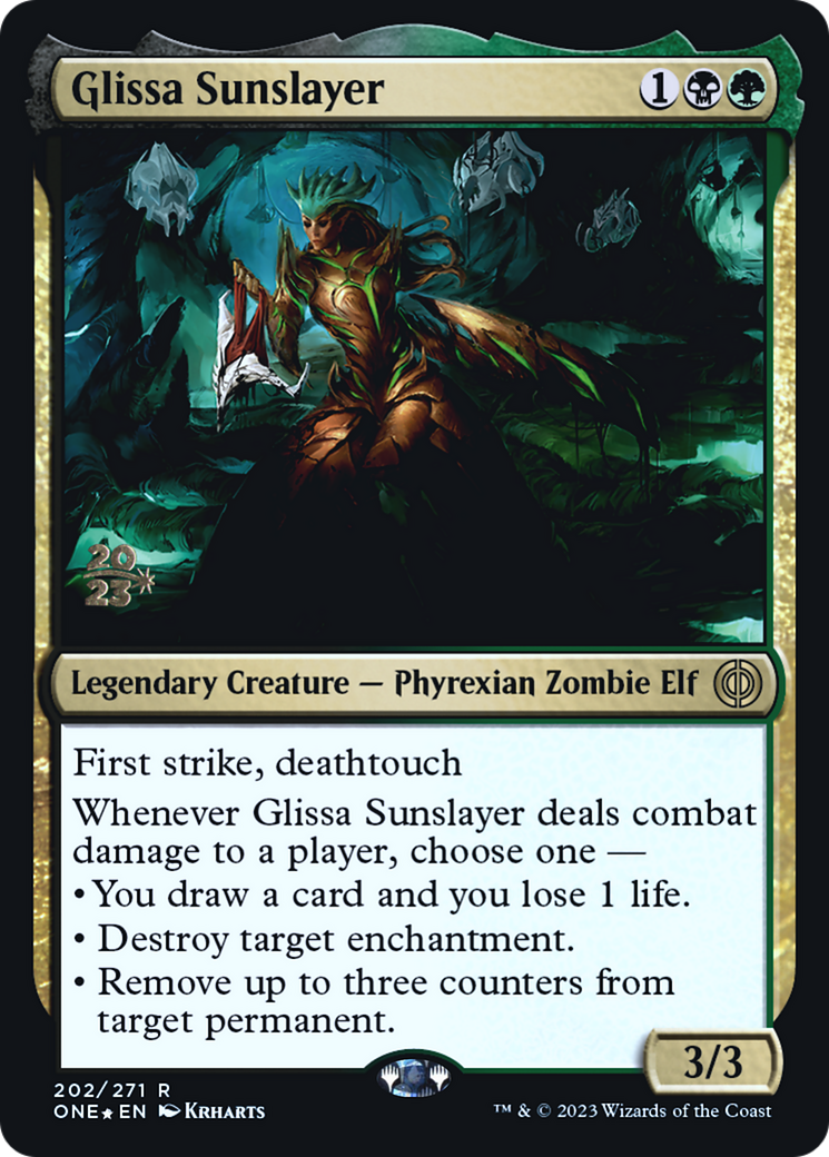 Glissa Sunslayer (202s) Foil - Phyrexia: All Will Be One Promos