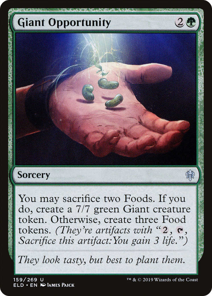 Giant Opportunity (159) Foil - Throne of Eldraine